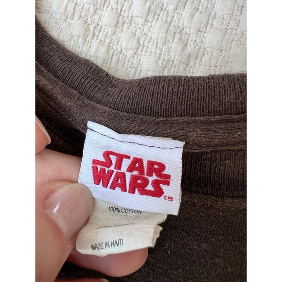 Vintage Star Wars X-Wing Fighter T-shirt All Over Print Mens Size Med Distressed - Picture 5 of 10